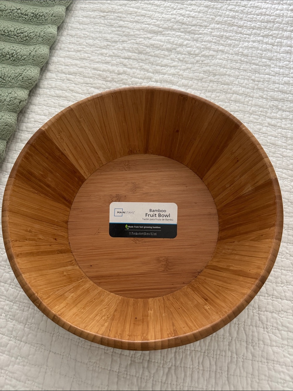 Mainstays Bamboo Serving/fruit Bowl - Brown
